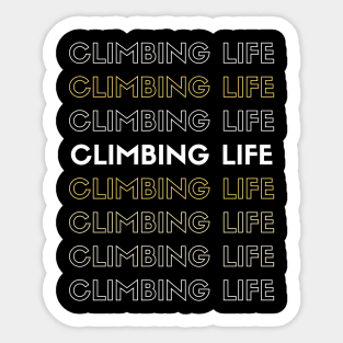 Climbing Life Sticker